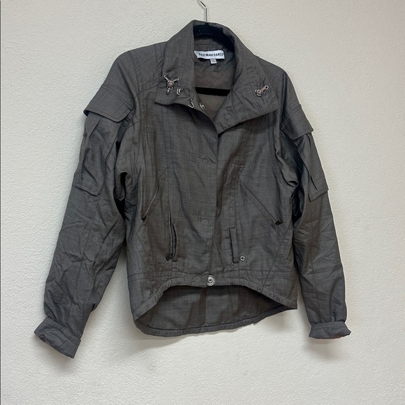 kaufmanfranco womans Charcoal Utility Jacket size M - Picture 2 of 6